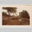 Moving boulder with excavator (ddr-densho-377-2206)