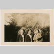 Three women standing by tree (ddr-densho-426-1560)
