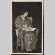 A woman reading (ddr-densho-278-143)