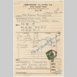 Shipping receipts from Takahashi Trading for items shipped to Kazuo Takahashi by Kazuyuki Takahashi (ddr-densho-424-250)