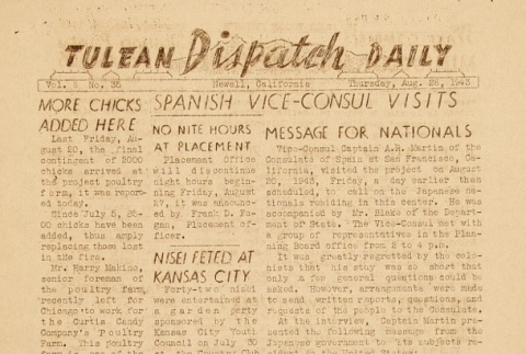 Tulean Dispatch Vol. 6 No. 35 (August 26, 1943) (ddr-densho-65-286)