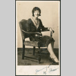 Woman seated in chair (ddr-densho-316-198)