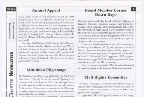 Seattle Chapter, JACL Reporter, Vol. 43, No. 2, February 2006 (ddr-sjacl-1-570)