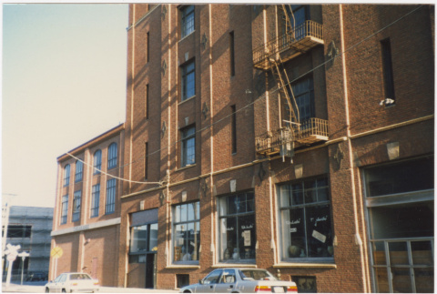 Exterior of Takahashi warehouse and store (ddr-densho-424-875)
