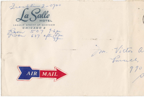 Envelope addressed to Victor Abe (ddr-densho-422-31)