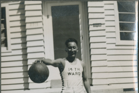 Basketball player for the 14th ward (ddr-densho-201-1003)