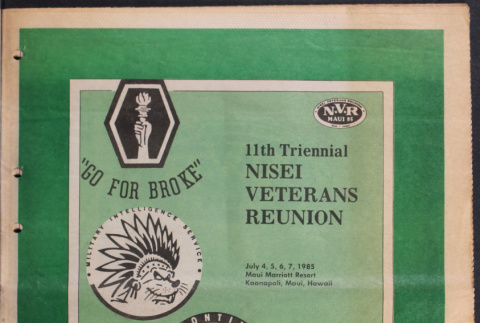 11th Triennial Nisei Veterans Reunion Maui News supplement (ddr-densho-390-139)
