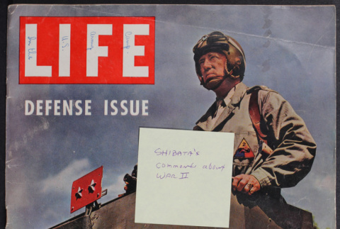 Life Magazine with comments from Yoshito Shibata (ddr-densho-356-214)