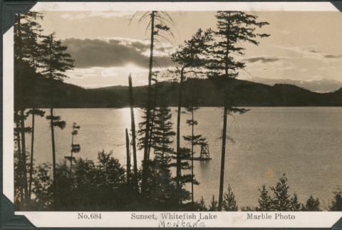 Postcard of Whitefish Lake (ddr-densho-316-322)