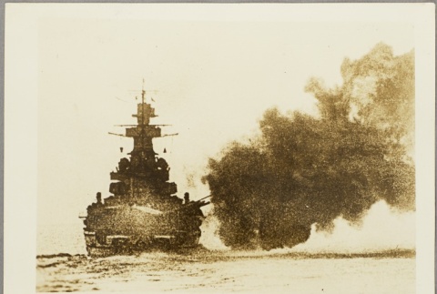 Photos of ships firing cannons (ddr-njpa-13-993)