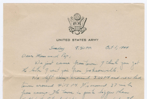 Letter from Tadashi Ishida to Mr. & Mrs. Y Ishida (ddr-densho-535-27)