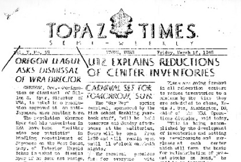 Topaz Times Vol. X No. 22 (March 16, 1945) (ddr-densho-142-390)