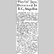 'Playful' Japs, Detained In B.C., Stage Riot (May 14, 1942) (ddr-densho-56-794)