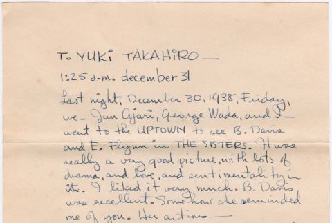 Letter from Henri Takahashi to Tomoye Nozawa (ddr-densho-410-343)