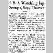 F.B.I. Watching Jap Groups, Says Hoover (April 6, 1943) (ddr-densho-56-894)
