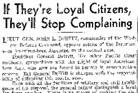 If They're Loyal Citizens, They'll Stop Complaining (April 15, 1943) (ddr-densho-56-899)