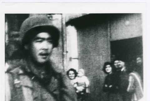 Blurry image of serviceperson (ddr-densho-1007-135)
