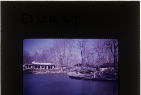 Lake and home at the Durst project (ddr-densho-377-668)