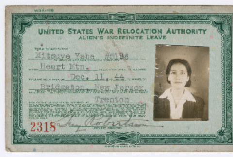 Indefinite Leave Card (ddr-ohs-1-1)