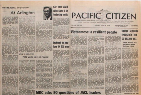 Pacific Citizen, Vol. 80, No. 22 (June 6, 1975) (ddr-pc-47-22)