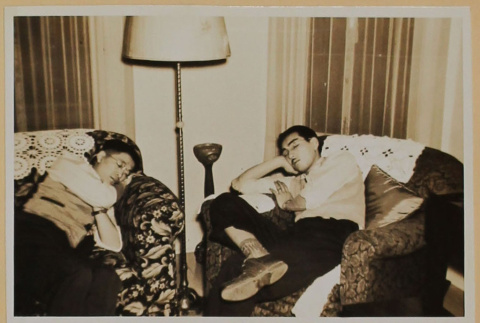 Two men asleep (ddr-densho-287-714)