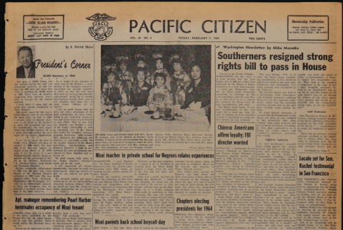 Pacific Citizen, Vol. 58, Vol. 6 (February 7, 1964) (ddr-pc-36-6)