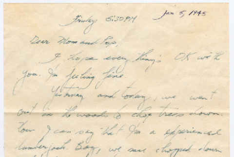 Letter from Tadashi Ishida to Mr. & Mrs. Y Ishida (ddr-densho-535-111)