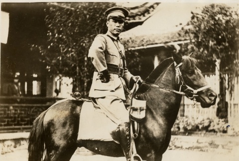 Man in uniform on horseback (ddr-njpa-1-1747)