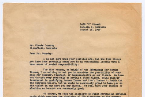 Letter from Joseph Ishikawa to Claude Canaday (ddr-densho-468-225)