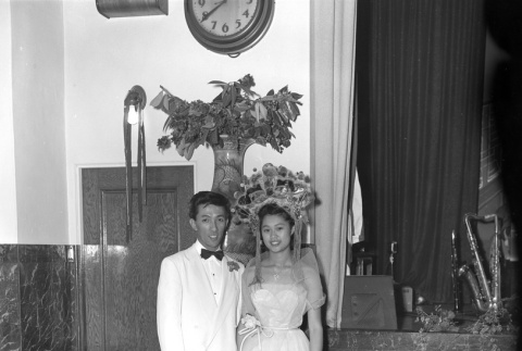 Wedding portrait of Fred Lee and Betty-Jean Lee (Chinn) (ddr-one-1-132)