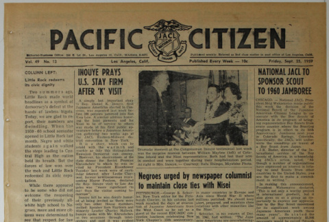 Pacific Citizen, Vol. 49, No. 13 (September 25, 1959) (ddr-pc-31-39)