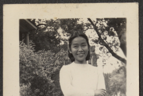 Suzie on a sidewalk (ddr-densho-433-1020)