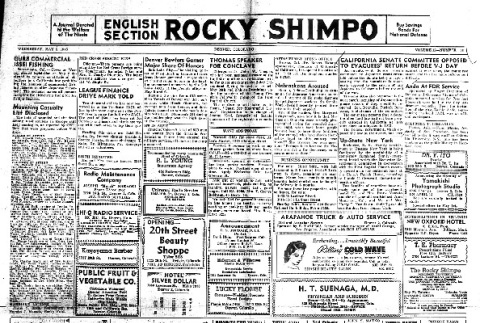 Rocky Shimpo Vol. 12, No. 56 (May 9, 1945) (ddr-densho-148-145)