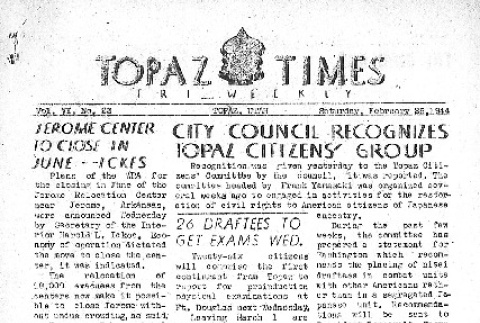 Topaz Times Vol. VI No. 23 (February 26, 1944) (ddr-densho-142-280)