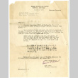 Letter from E. F. Owen, Evacuee Property, Rohwer Relocation Center, Arkansas, to Seiichi Okine, November 9, 1945 (ddr-csujad-5-102)