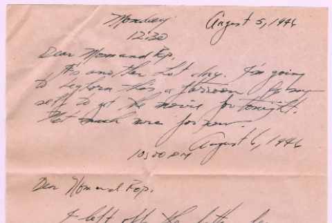 Letter from Tadashi Ishida to Mr. & Mrs. Y Ishida (ddr-densho-535-387)