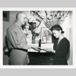 Shuzuko Kina receives her late brother's Silver Star (ddr-densho-1007-311)