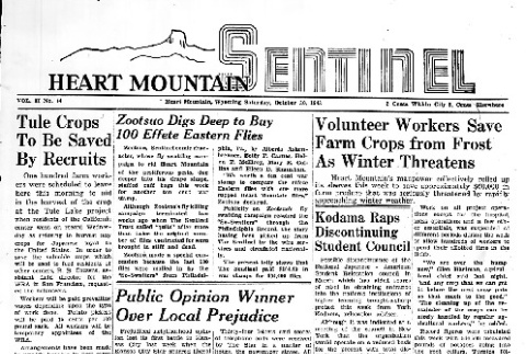 Heart Mountain Sentinel Vol. II No. 44 (October 30, 1943) (ddr-densho-97-152)