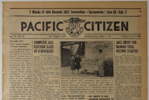 Pacific Citizen, Vol. 50, No. 24 (June 10, 1960) (ddr-pc-32-24)