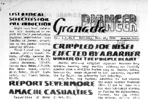 Granada Pioneer Vol. III No. 5 (November 18, 1944) (ddr-densho-147-218)