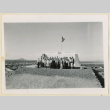 Group beside Gila River monument (ddr-densho-37-1465)