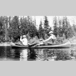 Three boys canoeing (ddr-densho-18-70)