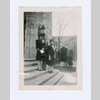 People on stairs in front of building (ddr-densho-402-20)
