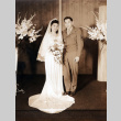 Wedding portrait of Nasuo Hashiguchi and Yukiko Mizote (ddr-densho-474-222)