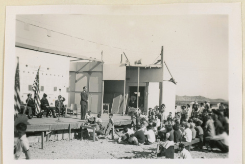 Armistice Day program at an amphitheater (ddr-densho-37-1182)
