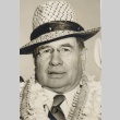 John H. Wilson wearing leis (ddr-njpa-2-915)