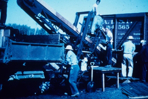 Japanese Americans unloading coal (ddr-densho-160-43)