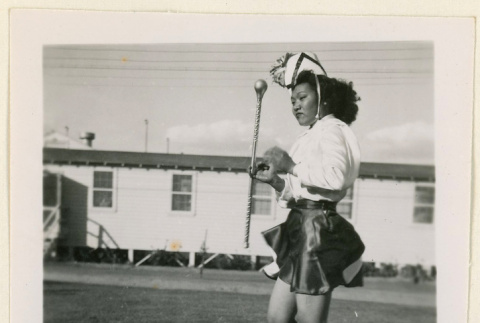 Majorette at a hospital tea party (ddr-densho-37-1255)