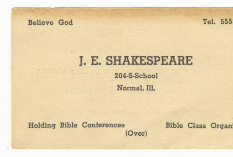 Business card (ddr-janm-18-21)