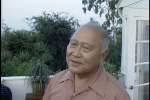 Balcony conversation between George Kanegai, Yosh Yamada, and Jimmie Matsumura (ddr-densho-1007-1604)